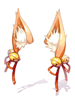 Costume Fox Ears Drop Ribbon