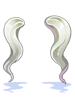 Costume Twin Ponytail (White)