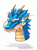 Costume Blue Dragon Head