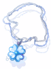 Blue Clover Necklace