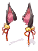 Costume Black Fox Ear Ribbon