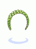 Tiara de Trança Verde