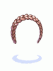 Tiara de Trança Marrom