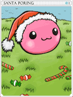 Santa Poring Card
