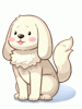 Costume White Puppy Hat