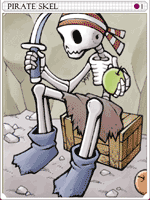 Pirate Skeleton Card