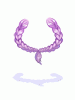 Costume Braid Half Up (Purple)