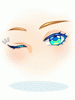 Costume Frozen Blinking Eyes