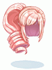 Penteado Estiloso Rosa