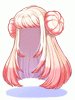Peruca de Jujuba Rosa