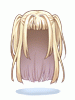 Costume Straight Two-Side Up (Blonde)