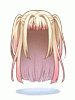Costume Straight Two-Side Up (Blonde Pink)