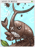 Beetle King Card