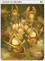 Gold Scaraba Card
