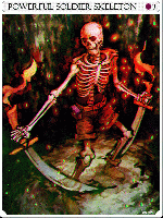 Powerful Soldier Skeleton Card