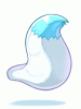 Costume White Fox Tail