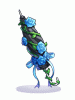 Costume Blue Rose Parasol