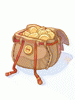 Gold Coin Basket