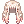 Costume Straight Two-Side Up (Blonde Pink)